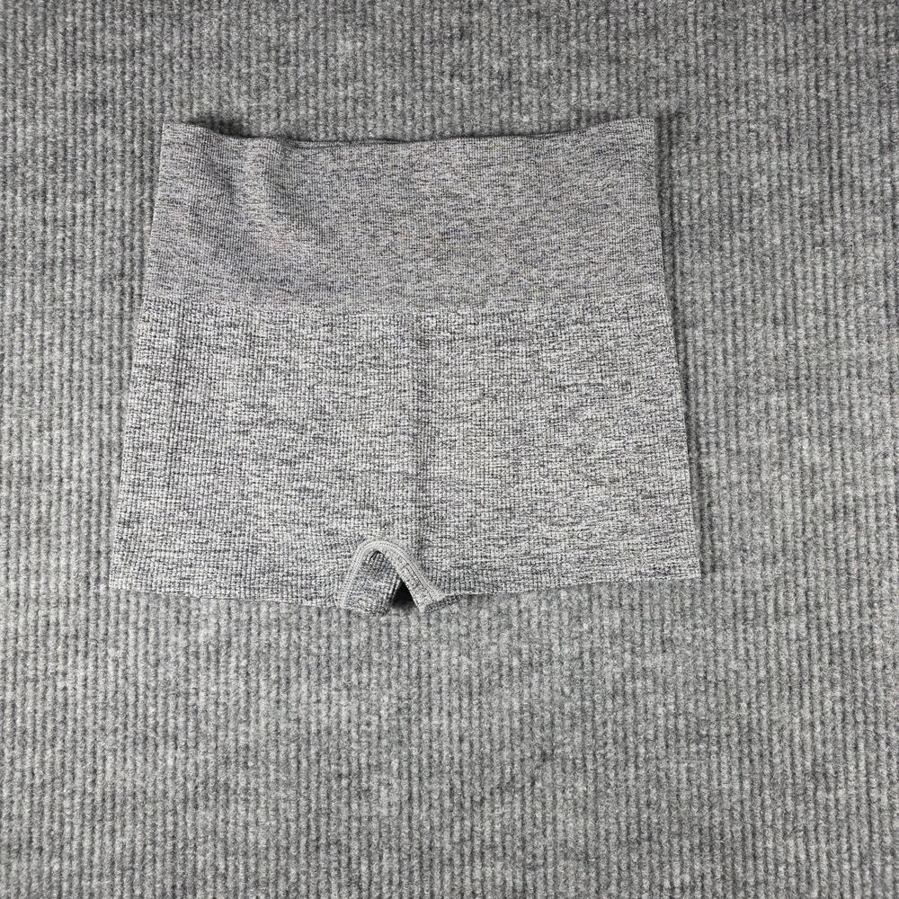 Colsie‎ Ribbed Seamless Lounge Shorts Gray Soft Stretch Women L